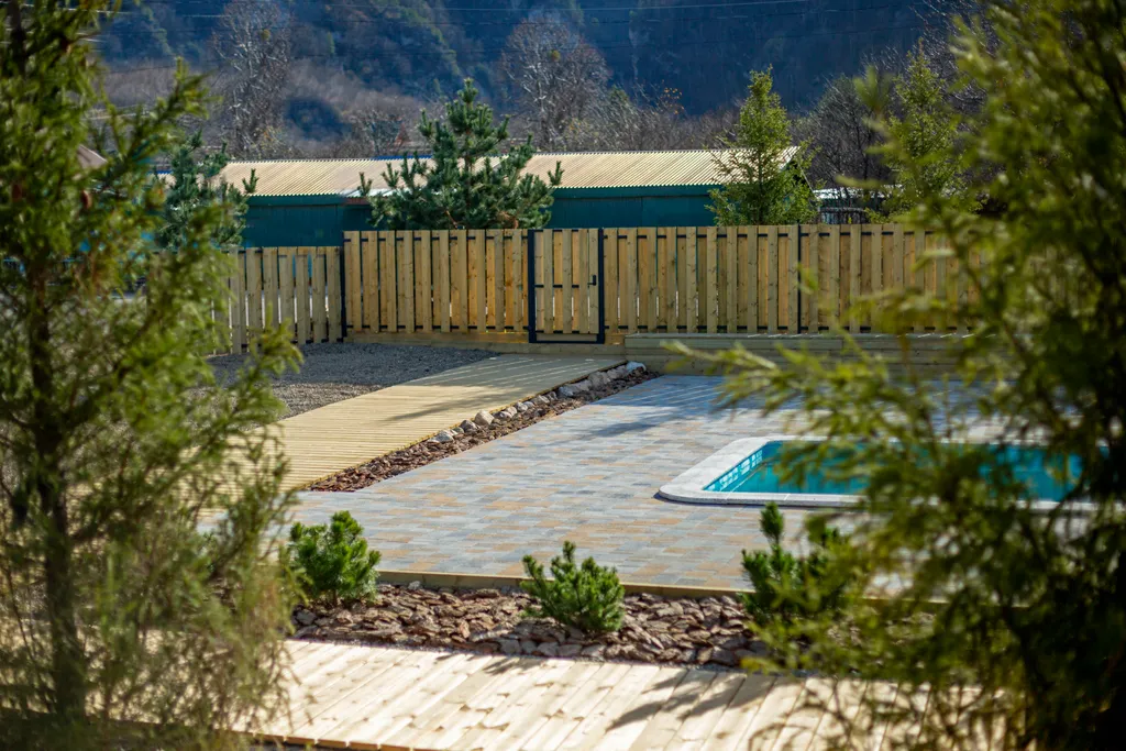 Домик с видом на Гуамское ущелье и  выходом к бассейну