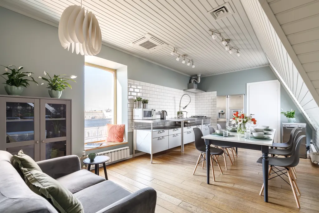 Квартира Квартира Мансарда с видом на город — Санкт-Петербург