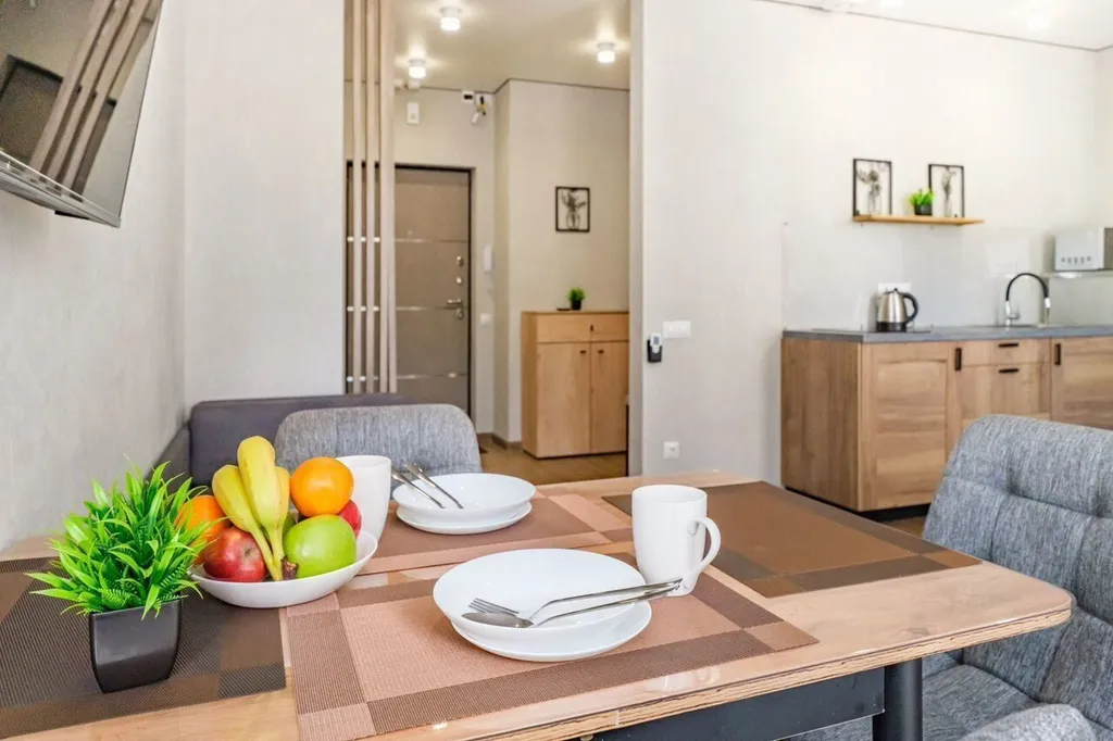 Стильная новая студия с видом на лес