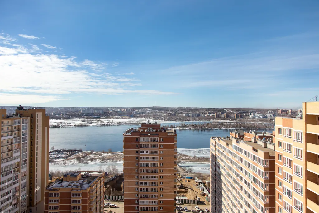 Апартаменты "Хрустальный лёд" с красивым видом на Ангару