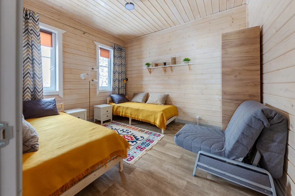 Уютный барнхаус с видом на лес