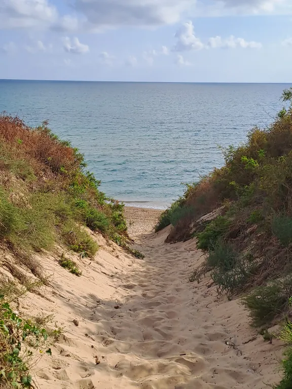 Уютная студия на высоком берегу рядом с морем