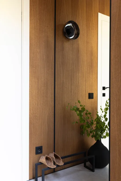 Дом в современном русском стиле в сосновом лесу