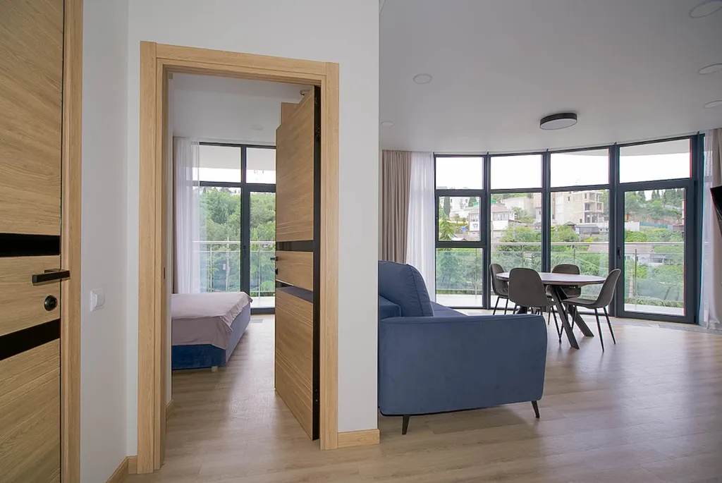 Апартаменты с отдельной спальней LS-DEEP FOREST с прямым видом на горы