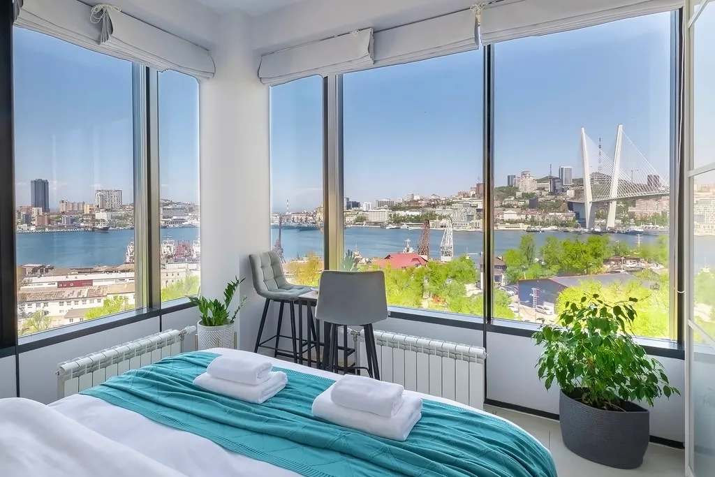 Квартира Element Suite с панорамным видом на Золотой Рог и Мост — аренда посуточно в Владивосток