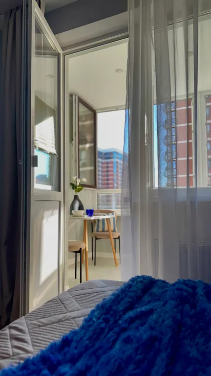 Квартира Квартира Уютная стильная студия с большим балконом. Транзит из Крыма — Краснодар