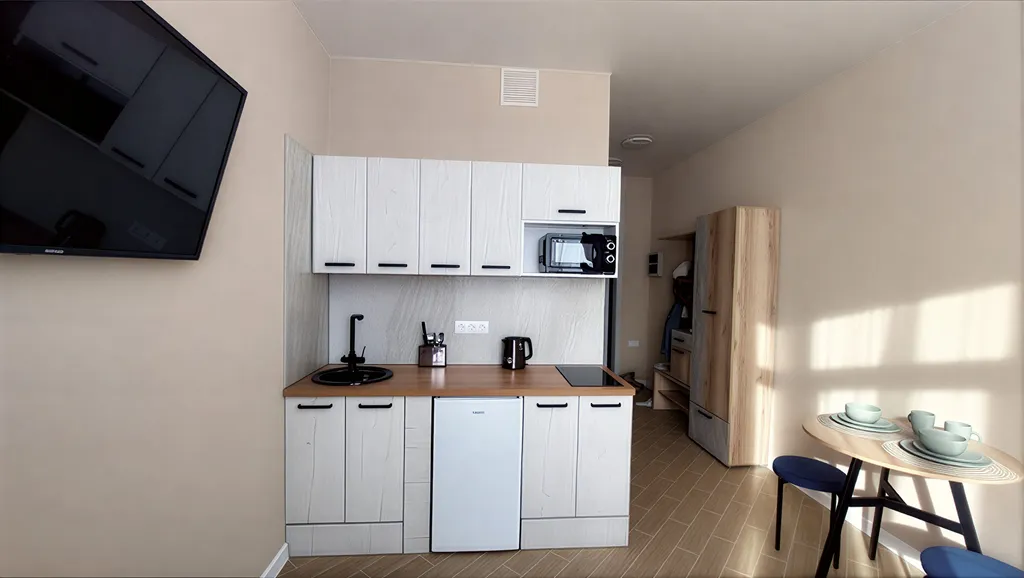 Квартира-студия для 2-х гостей в центре Шерегеша