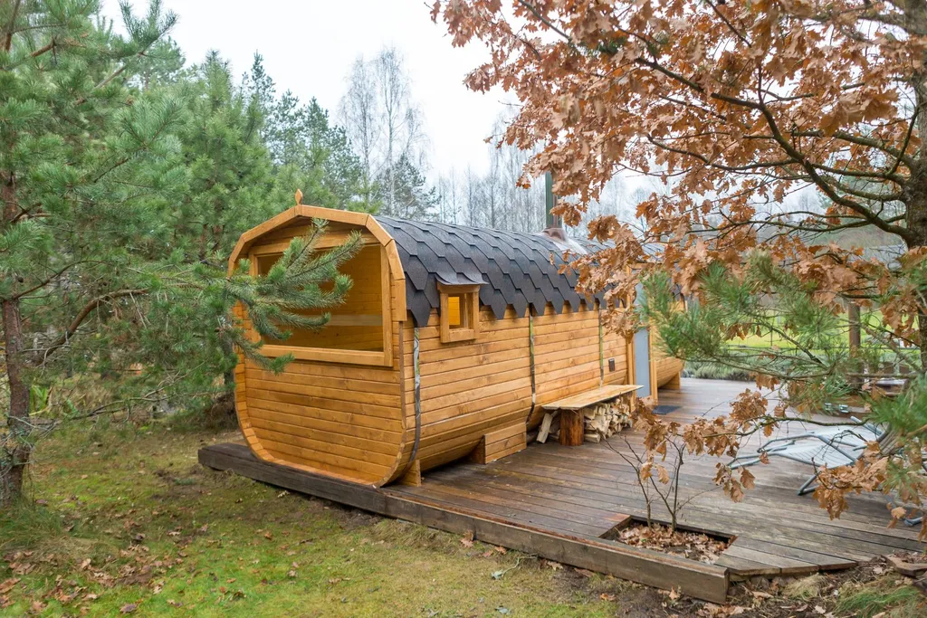 Дом у реки Волма в лесу