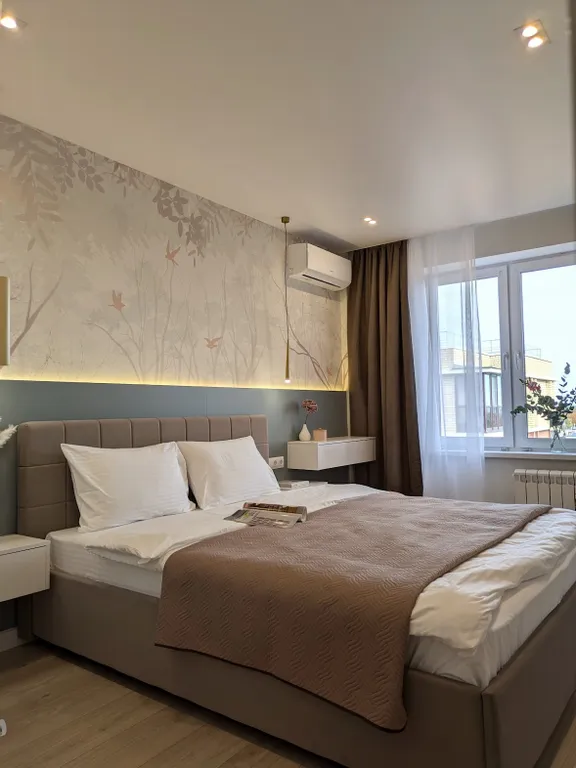 Уютная евродвушка с видом на Кремль