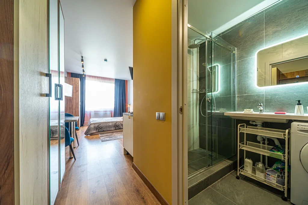 Студия в новом апарт отеле недалеко от центра, рядом с метро Автово