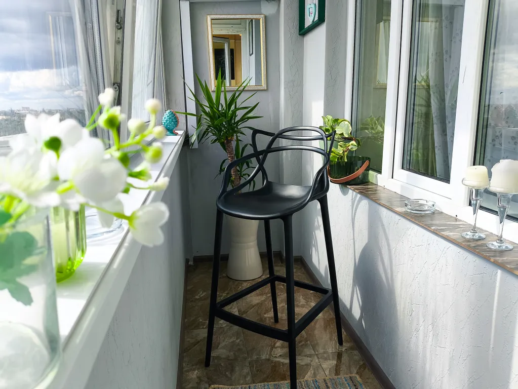 Шикарная квартира с панорамным окном для 4