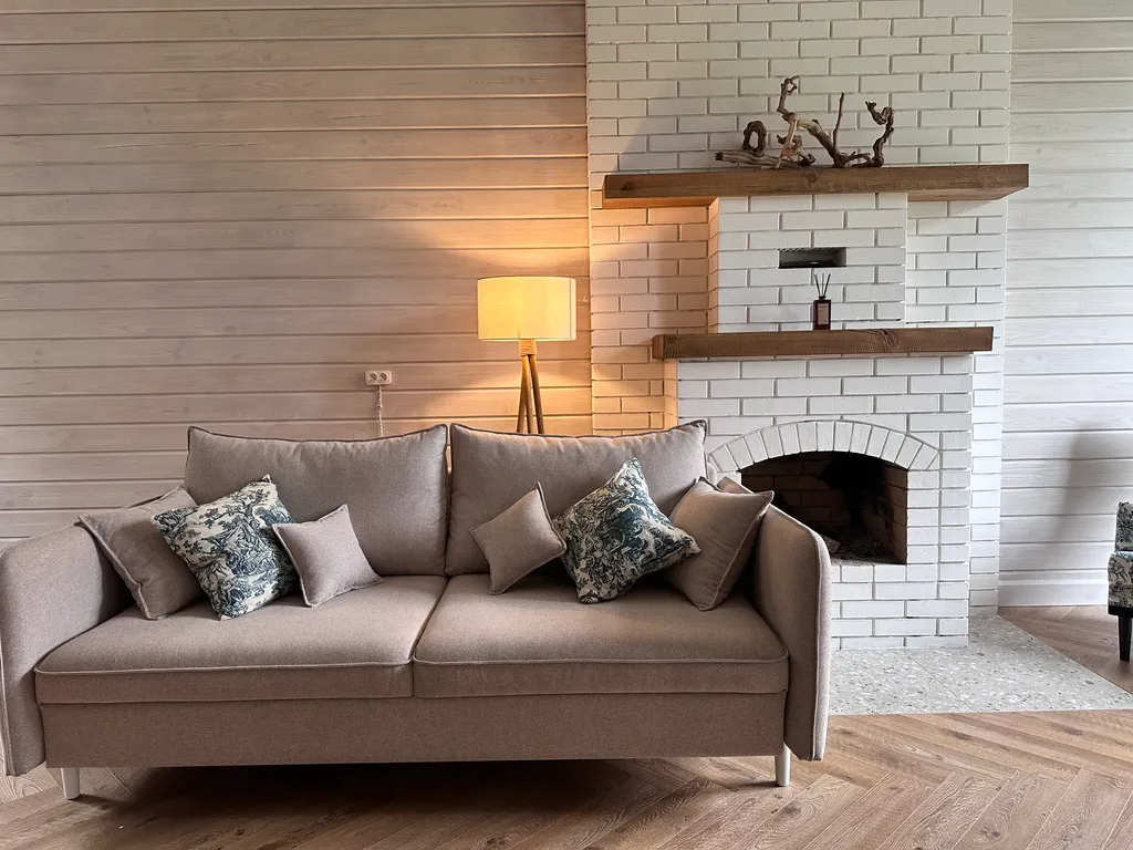 Дом с камином 15 минут от города