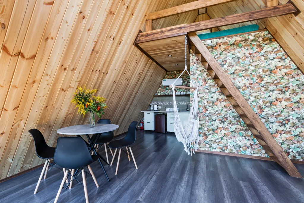 Афрейм (дом-шалаш) ОСЕНЬ с баней