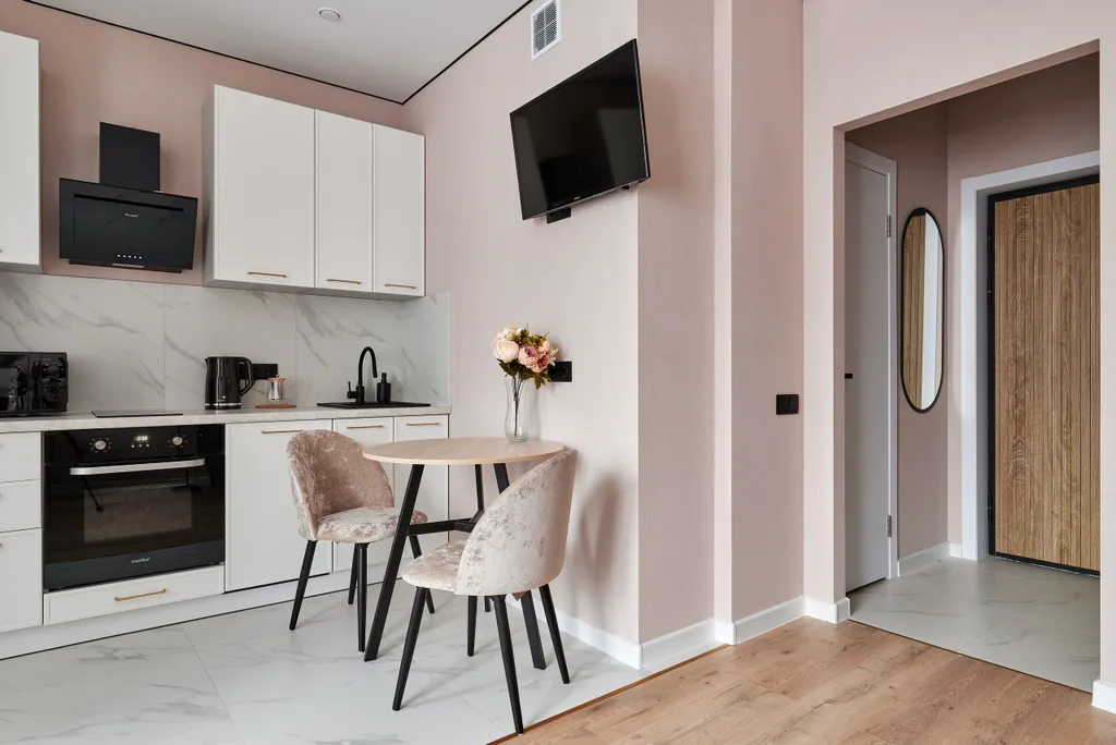 Современная квартира-студия в жк спорт лайф