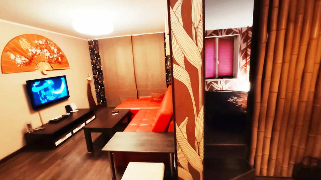 Двухкомнатная квартира в стиле Япония с джакузи в полу