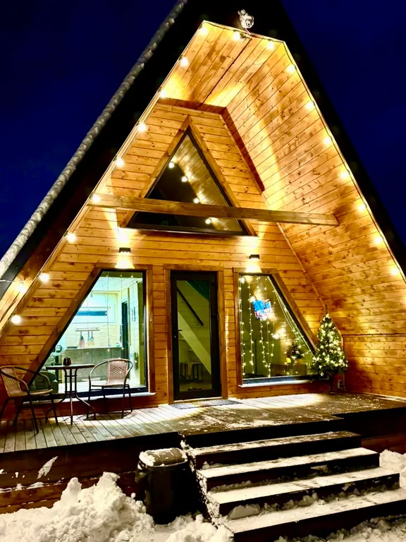 Коттедж Дом шалаш с баней — Санкт-Петербург