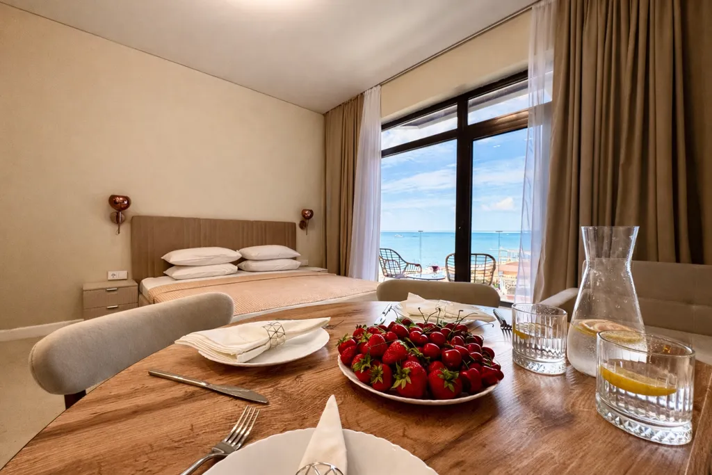 Квартира Квартира Премиум с видом на море и балконом — Лазаревское