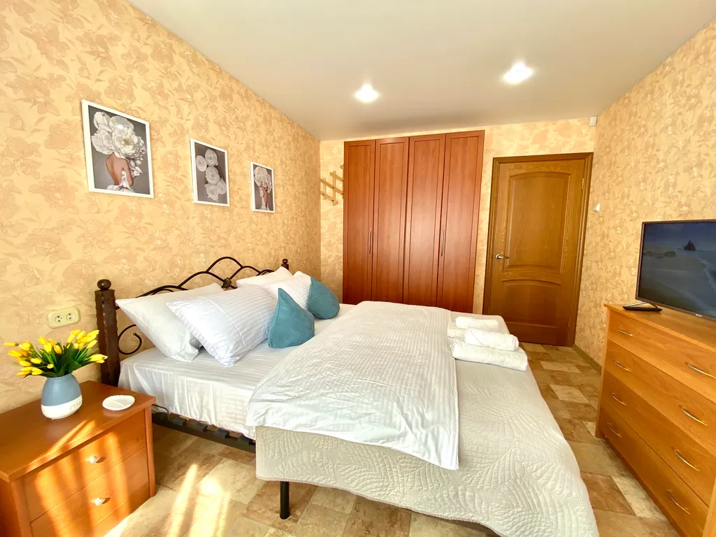 Уютная квартира с шикарным видом на вулканы, город и Мишенную сопку