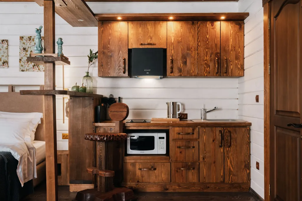 Уютный дом Эльмо с видом на лес, террасой и беседкой