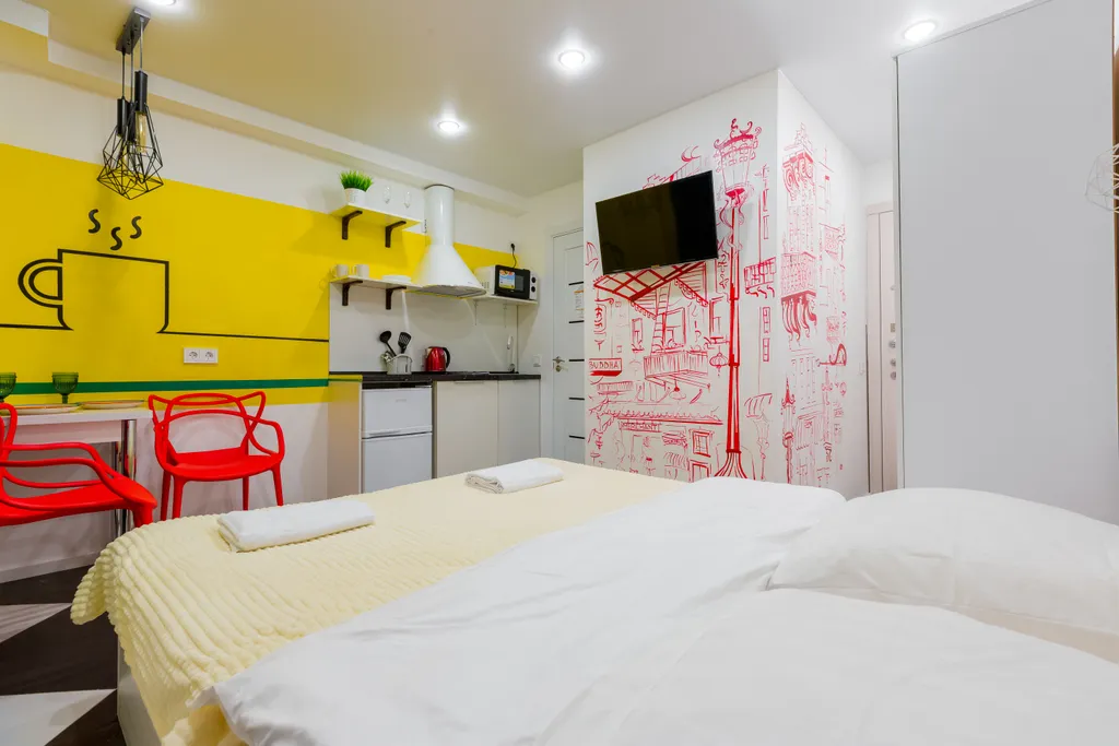 Квартира Современный апартаменты студия — Санкт-Петербург