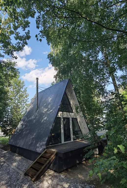 Уютный эко-домик А-фрейм