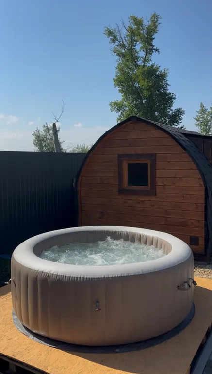 Красивый барнхаус с баней на приватной территории