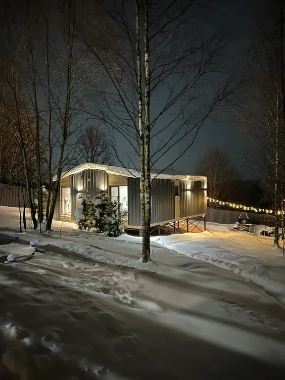 Дом на холме у леса