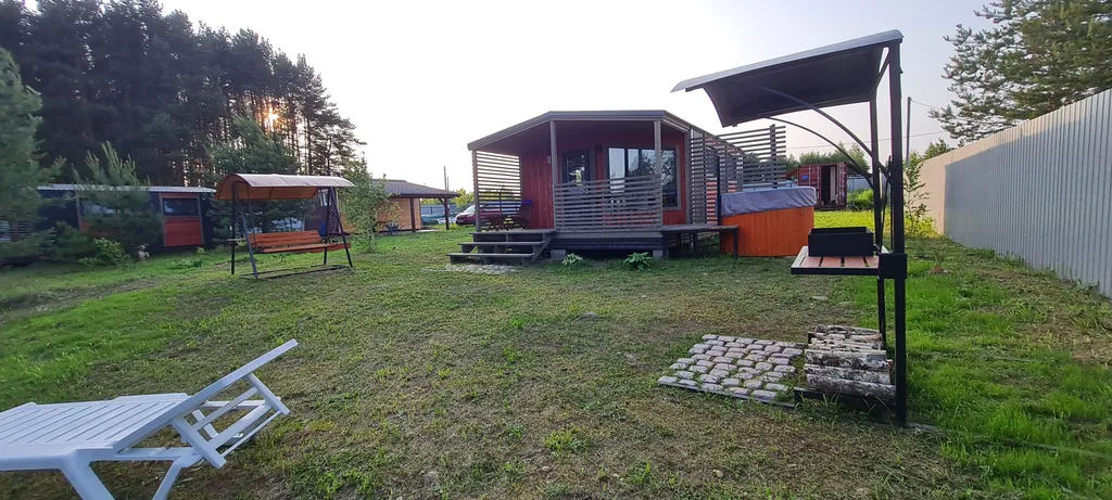 Дом 40m2 — чан, кухня, вид на Волгу