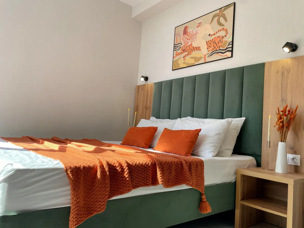 Студия с балконом, видом на море, 3 минуты до пляжа