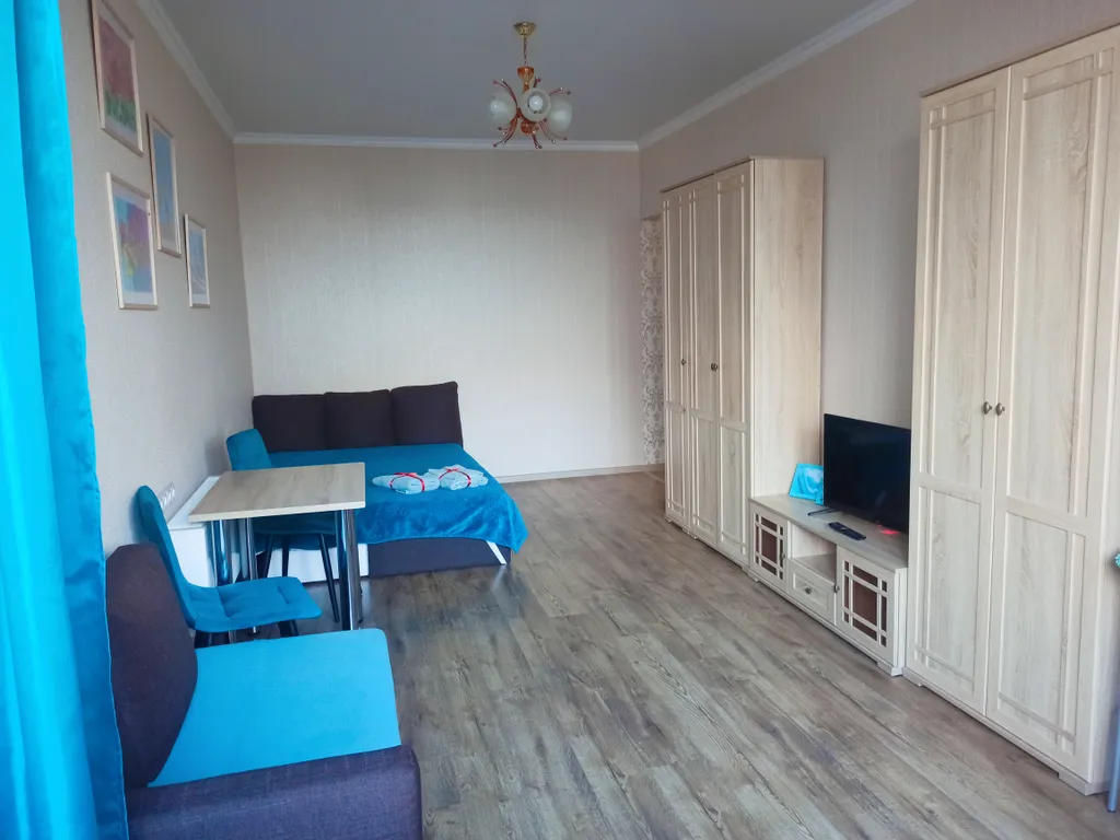 Квартира-студия в ЖК Атмосфера с шикарным видом из окна