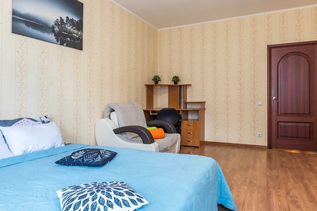 По домашнему уютная, чистая квартира