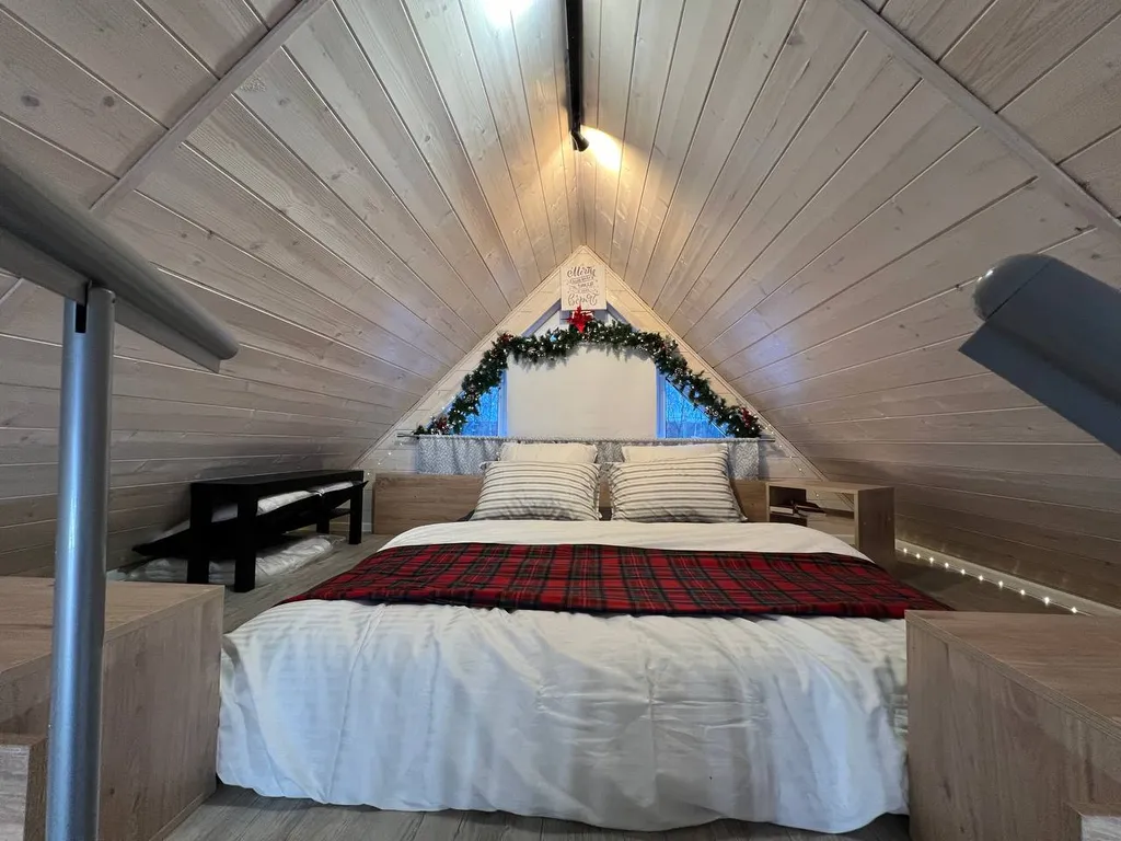 Коттедж Коттедж Комфортабельный барнхаус с баней и купелью для отдыха вдали от города — Шишкино