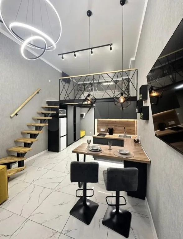 Квартира Квартира Уютная двухуровневая студия — Геленджик