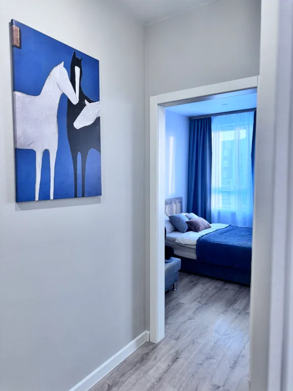 Квартира Стильная студия на высоком этаже ЖК Преображенский — Тюмень