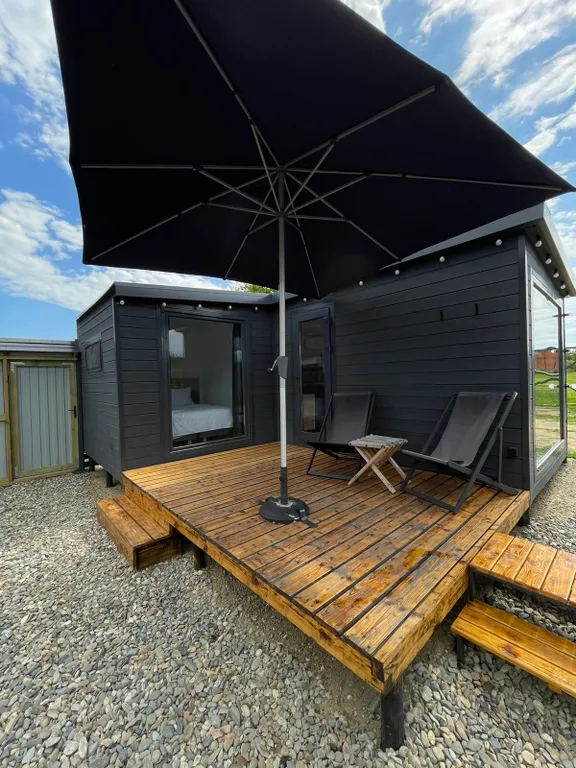 Скандинавское бунгало c финским банным чаном Асти Кэмп