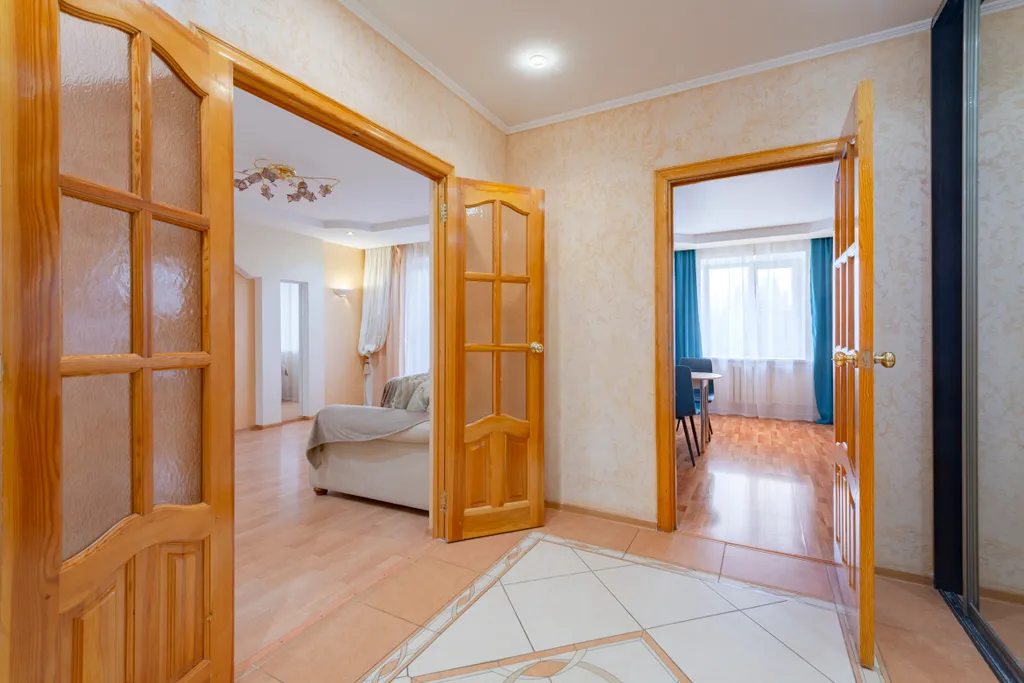 Просторная квартира недалеко от МНТК, с тренажерами, гостиничный сервис