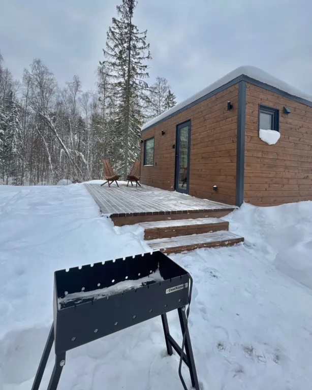 Коттедж Уютный домик с панорамным окном и видом на лес — аренда посуточно в Петрозаводск