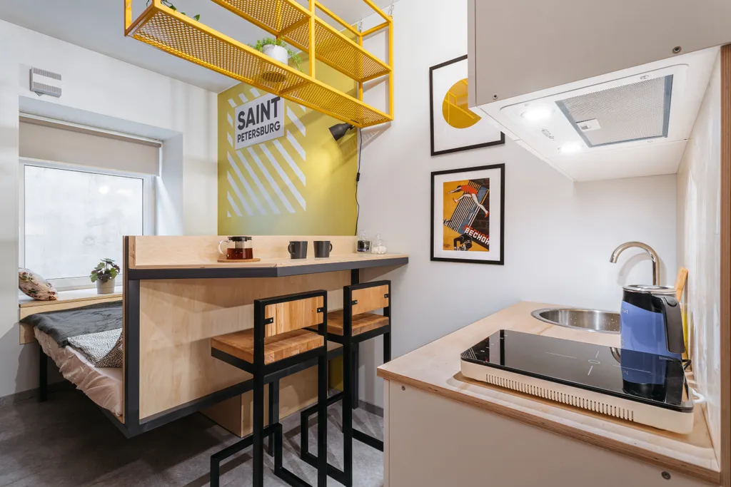 Квартира Квартира Смарт-студия у метро Василеостровская — Санкт-Петербург