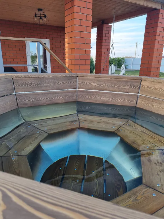 Гостевой дом с террасой, панорамной баней и чаном