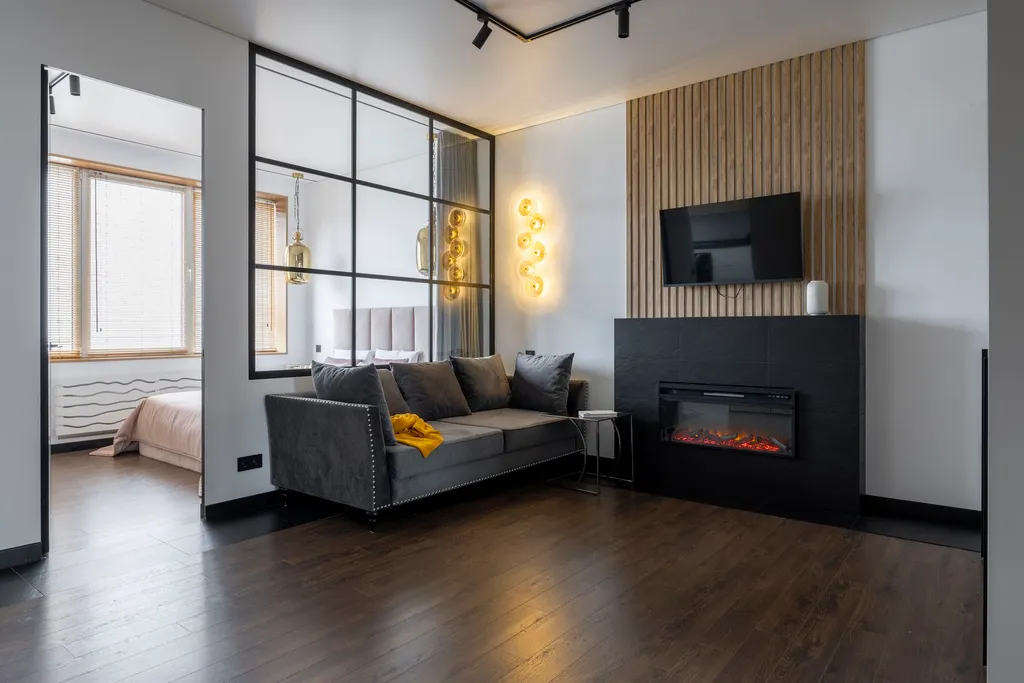 Квартира Квартира Дизайнерская двушка с камином у ЦСКА — Москва