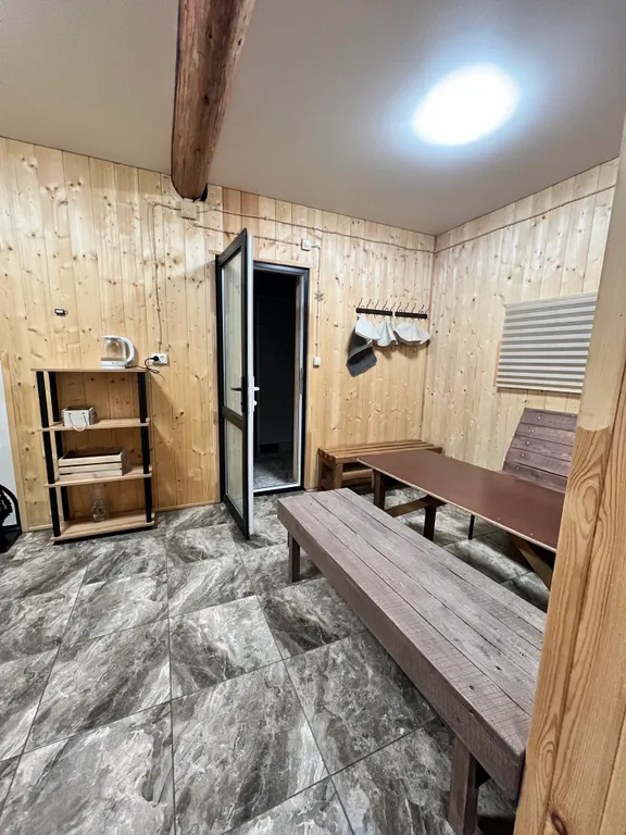 Домик в лесу с видом на горы Архыза с баней