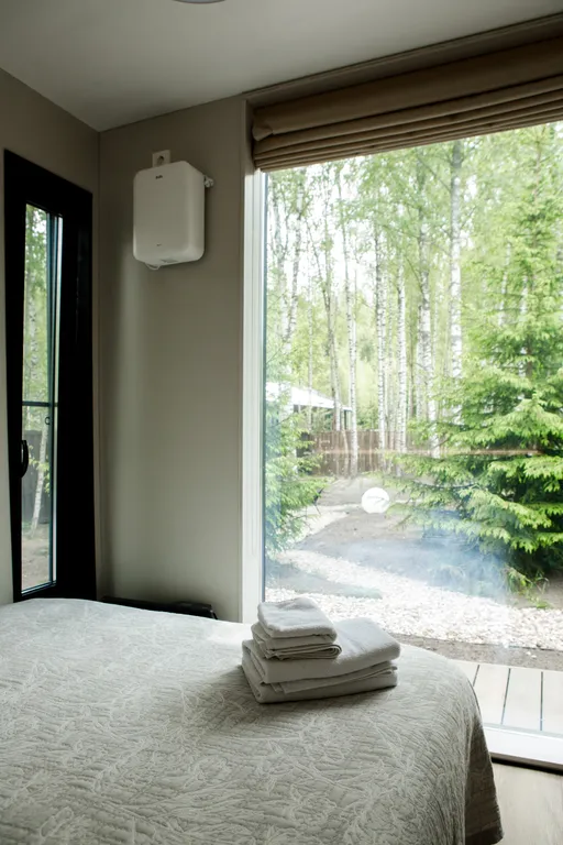 Стильный дом с ванной, горячим чаном и сауной