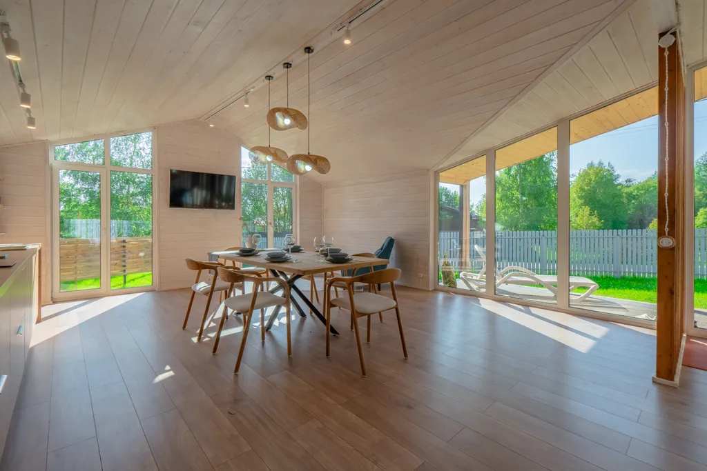 Светлый дом с панорамной гостиной