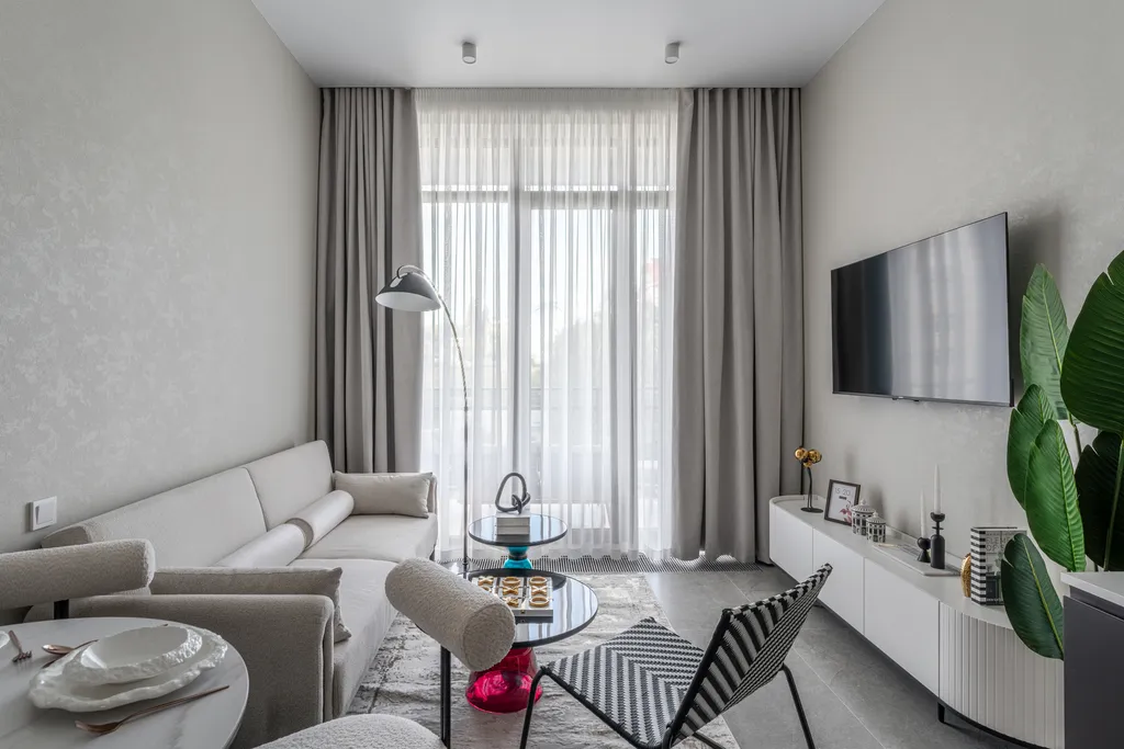 Квартира Apart-Deluxe Легенды моря: Дизайнерская 1к.квартира у озера и моря — Светлогорск