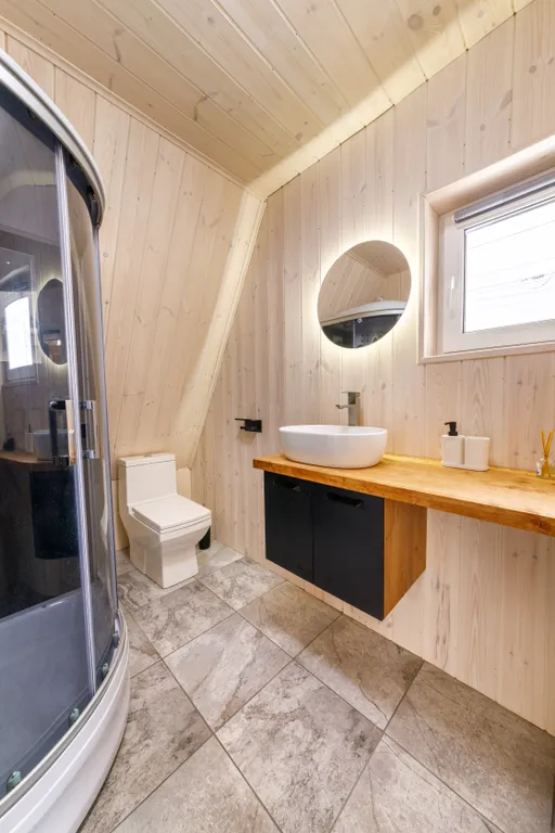 Уютный А-фpейм дом с бесплатной сауной