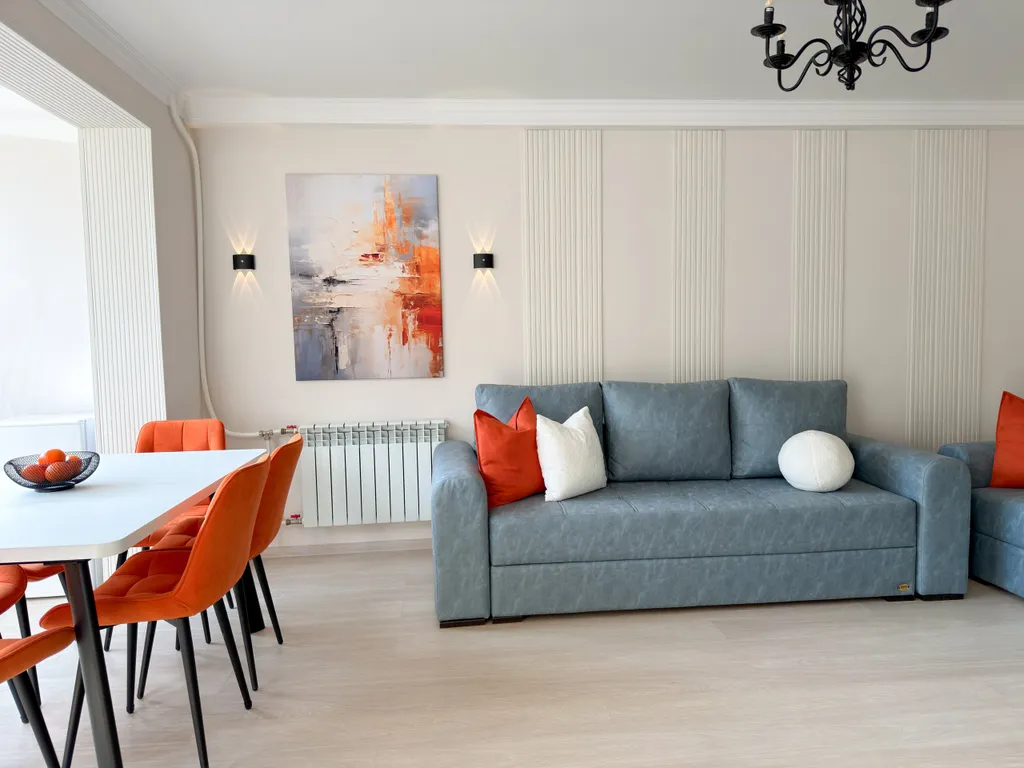 Дизайнерская квартира с видом на горы в центре Домбая