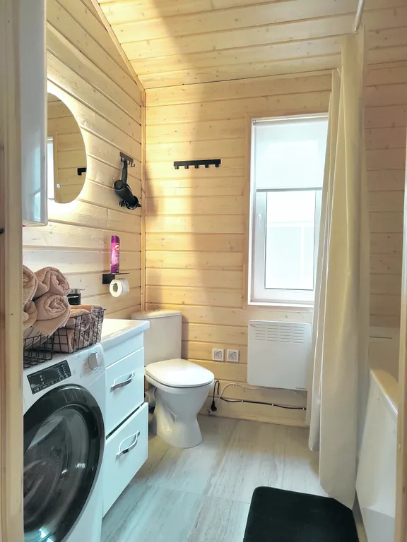 Коттедж Дом Какао с маршмеллоу с кинотеатром на террасе в КП Грин Лаундж — Истра