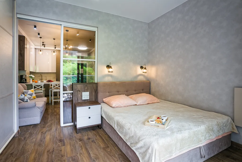 1-комнатная с видом на парк в приморском парке