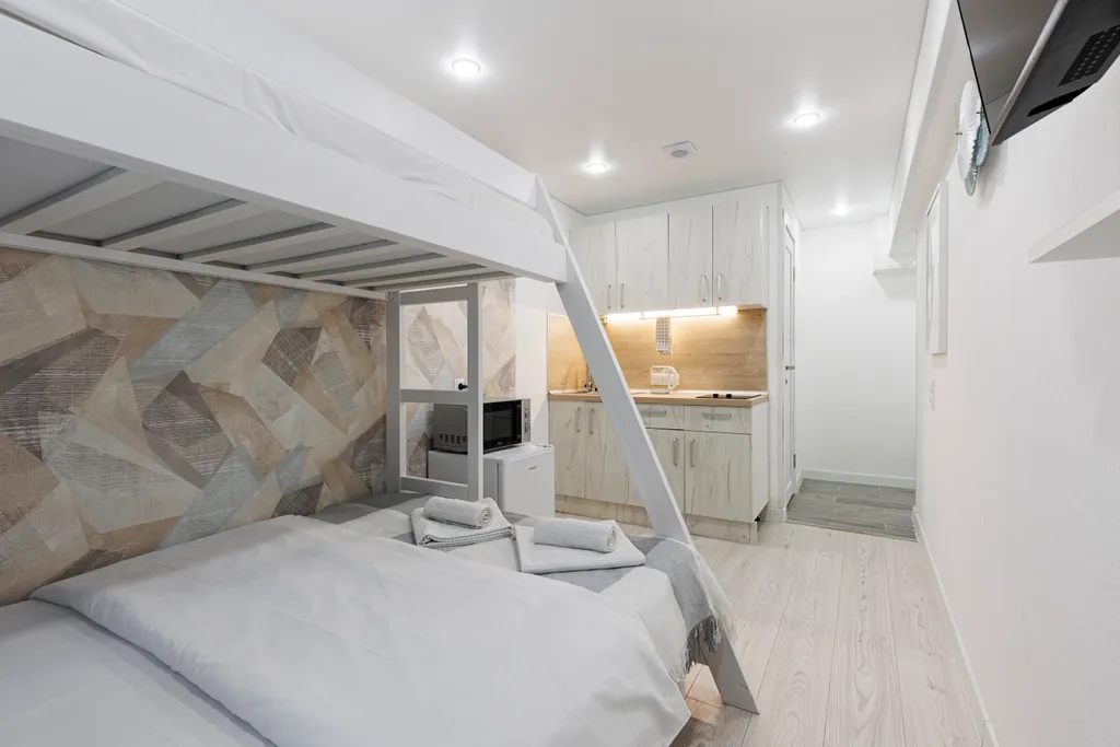 Family apartment in freedom santorini rooms Vnukovo: 5 мин пешком