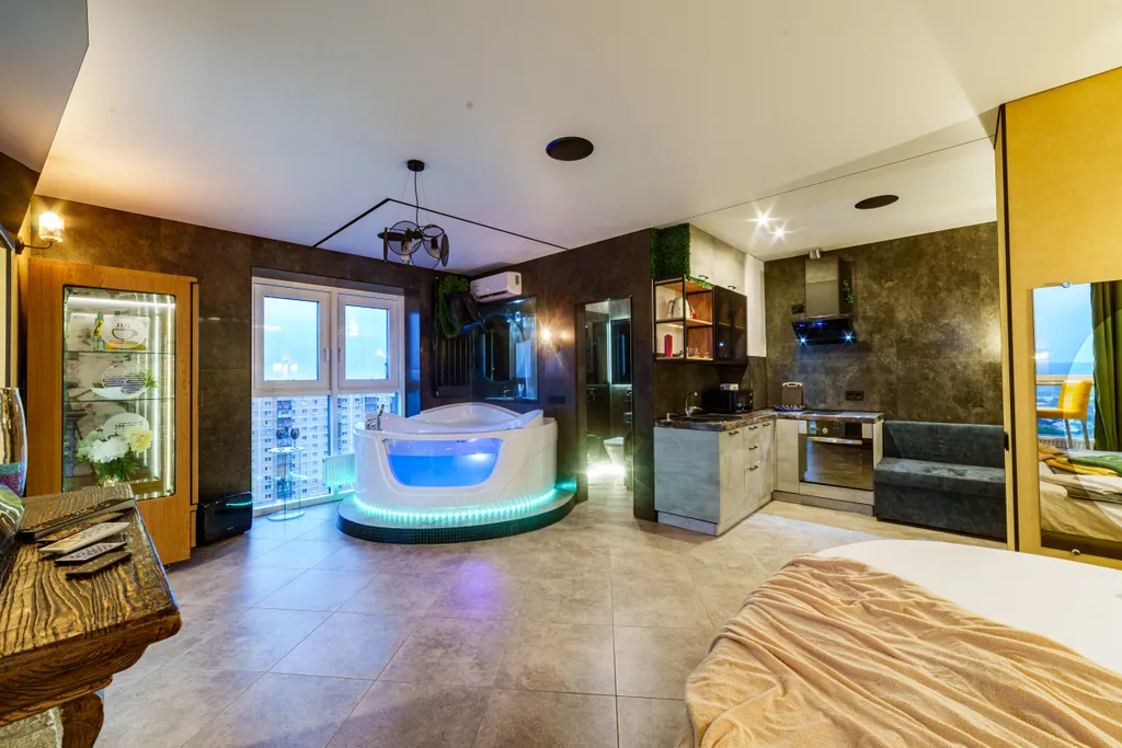 Квартира с джакузи для романтических вечеров